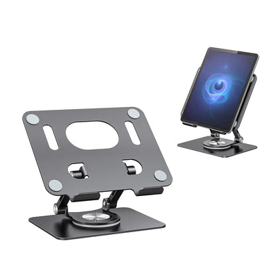 ST02 Tablet Stand Adjustable with 360 Swivel Base Aluminum Tablet Stand Holder Universal Tablet Holder for iPad Samsung - Smarsty