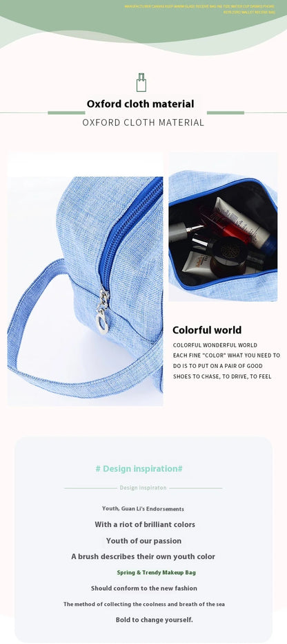 Oxford Cloth Waterproof Travel Wash Bag Portable Makeup - Smarsty