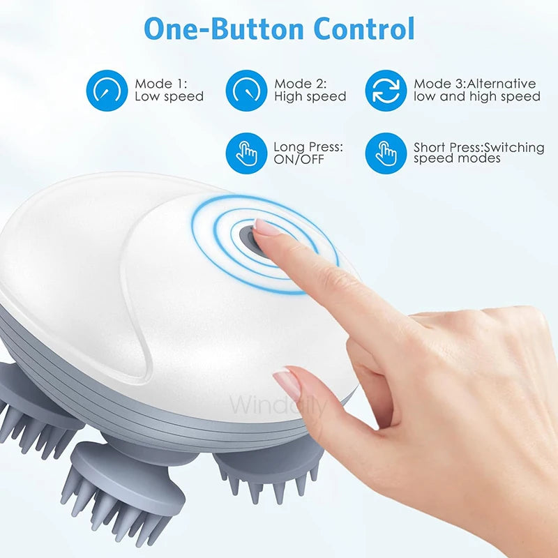 Electric Scalp Massager for Deep Tissue Relaxation - Smarsty