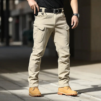 Spring-Autumn Outdoor Stretch Water-Resistant Hiking Trousers - Wear-Resistant Desert Camouflage Tactical Military Utility Pants