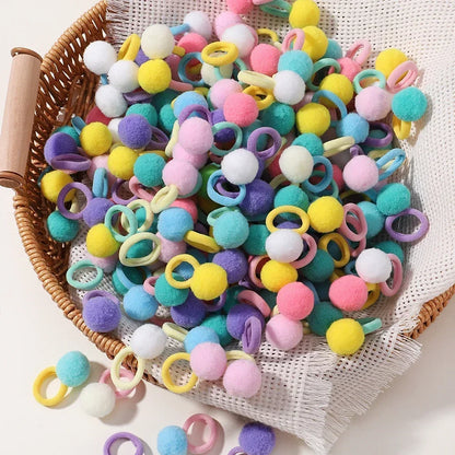 Kids Plush Hair Bands 20 Pack Soft Scrunchies For Children - Smarsty