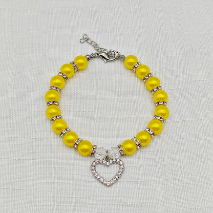 Cute Adjustable Pet Necklace with Heart Pendant - Smarsty