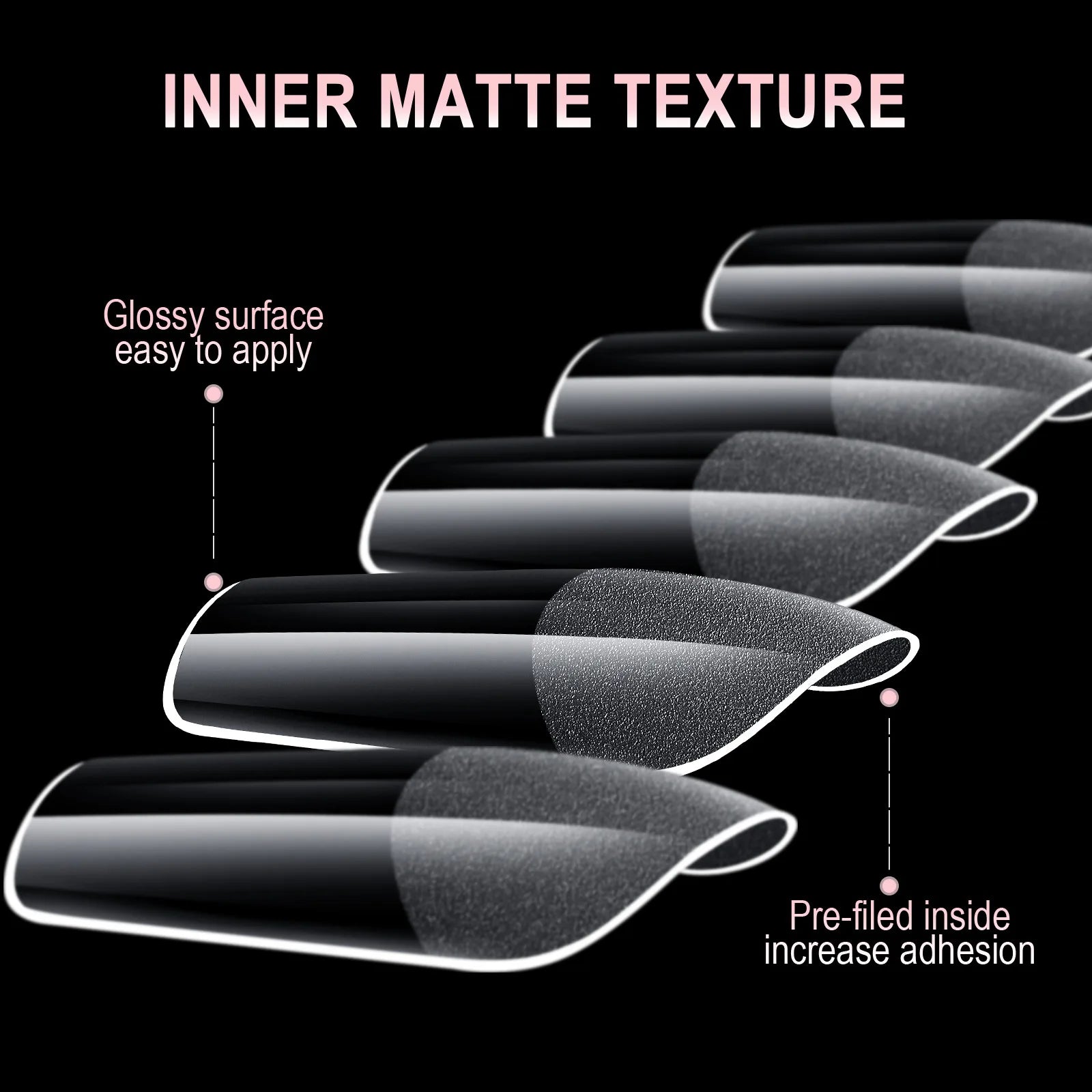 600Pcs Full Cover Press On Nail Tips Set - Smarsty
