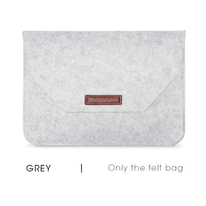 Wool Felt Laptop Sleeve 11 To 15.6 Inch With Mousepad
