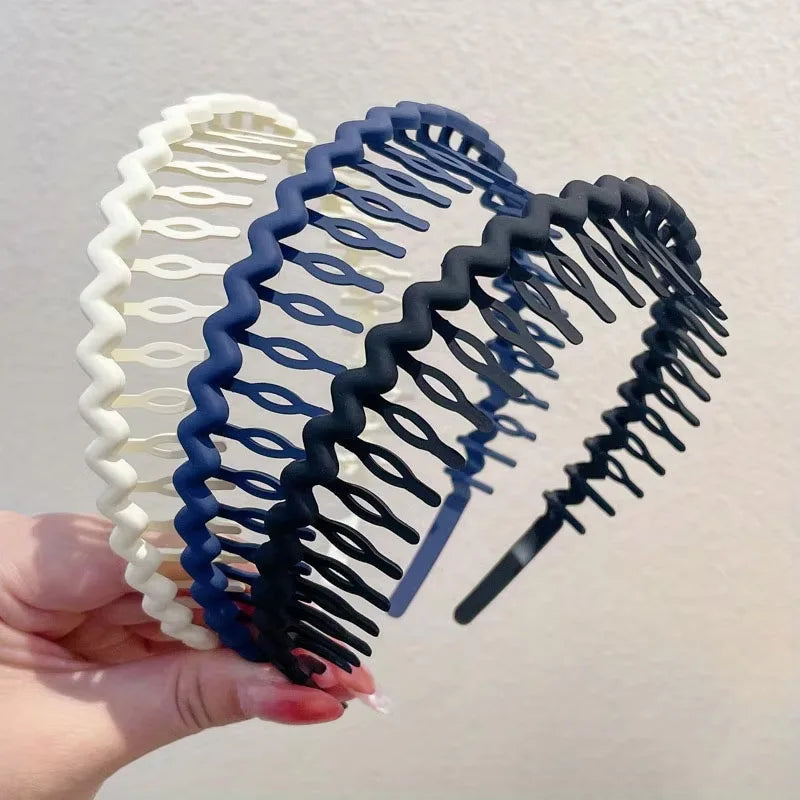 Frosted Color Non-Slip Hair Clip Headbands - Smarsty