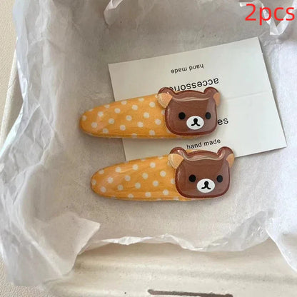 Kawaii Rilakkuma Hair Clips for Girls Birthday Gift - Smarsty