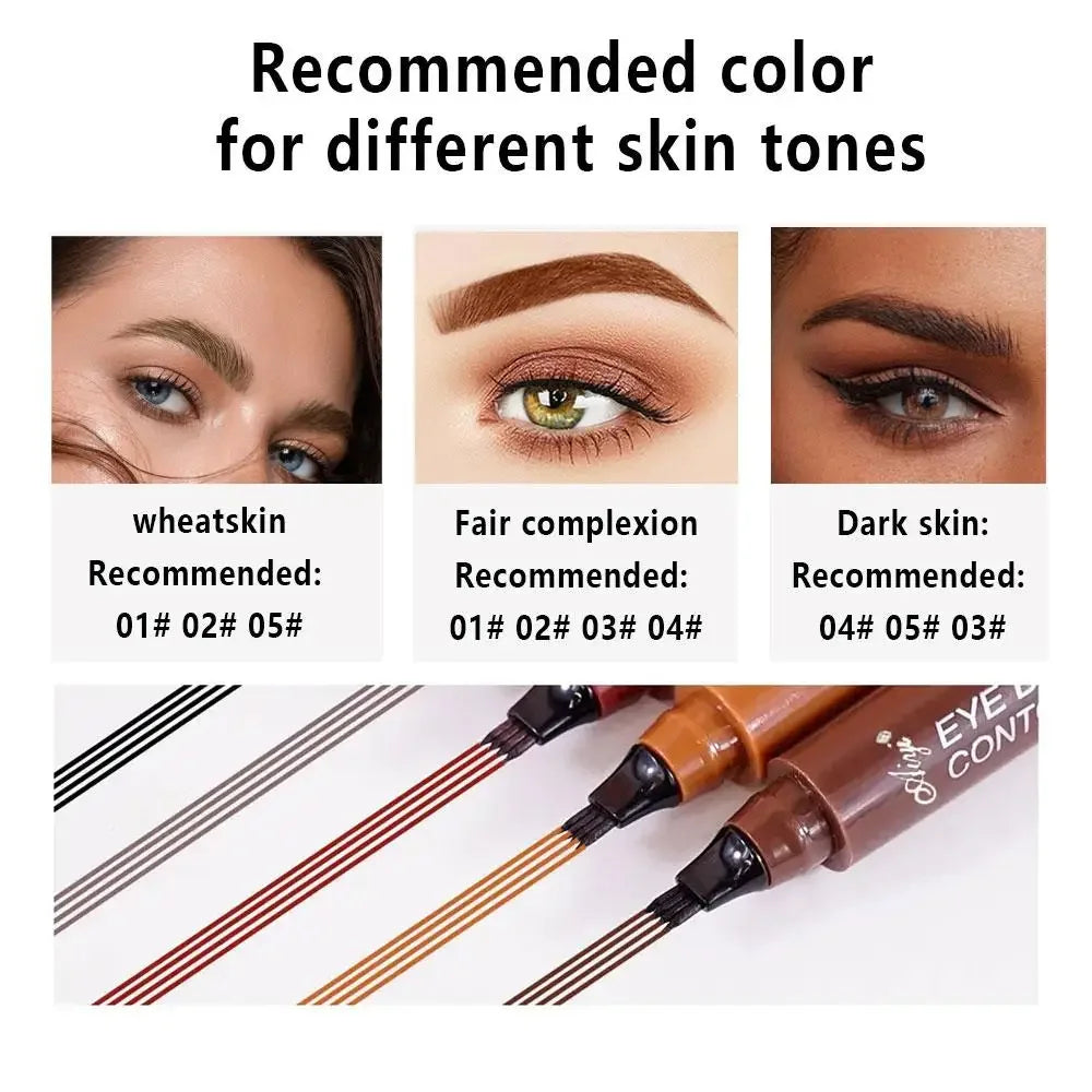 Waterproof Eyebrow Tattoo Pen for Long-Lasting Makeup - Smarsty