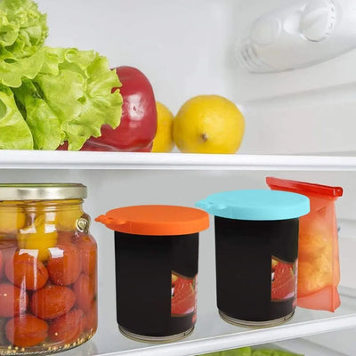 3 In 1 Silicone Canned Lid Reusable Food Tin Cover Keep Fresh Kitchen Organization Pet Supplies by Smarsty