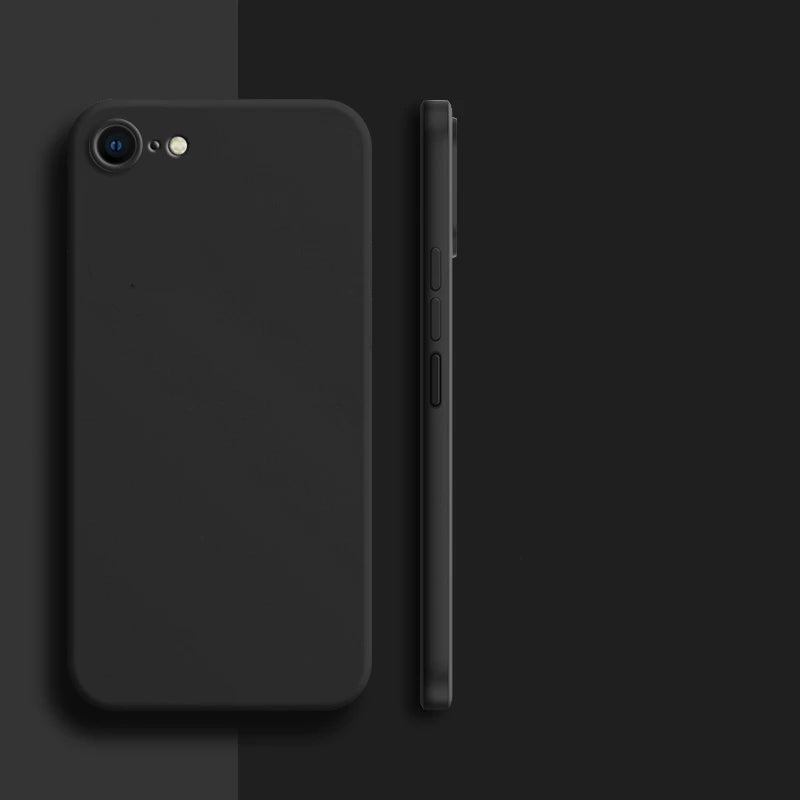 Smarsty Shockproof Soft TPU iPhone 8 Case Liquid Silicone Back -