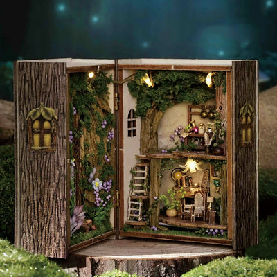 Wooden Miniature Doll House 3D Puzzle Assembly Building Model Kit Small Room Toys Home With Furniture Lighting Wooden Craft Gift by Smarsty