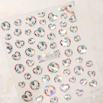5D Summer Beach Nail Stickers with Shiny Sea Designs - Smarsty