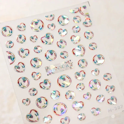 5D Summer Beach Nail Stickers with Shiny Sea Designs - Smarsty