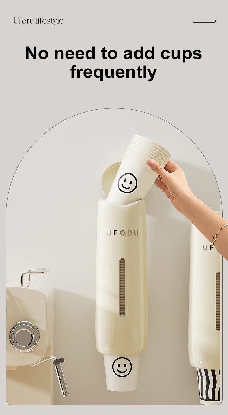 Home Perforation-Free Water Dispenser Cup Extractor,Living Room Kitchen Wall-mounted Bracket
