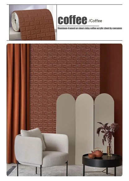 Self-Adhesive 3D Brick Wallpaper for Stylish Decor - Smarsty