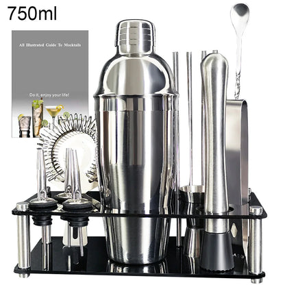 Boston Cocktail Shaker Set with 13 to 22 Bar Tools - Smarsty