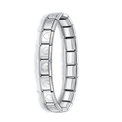 Hapiship Women's Italian Stainless Steel Charm Bracelet - Smarsty
