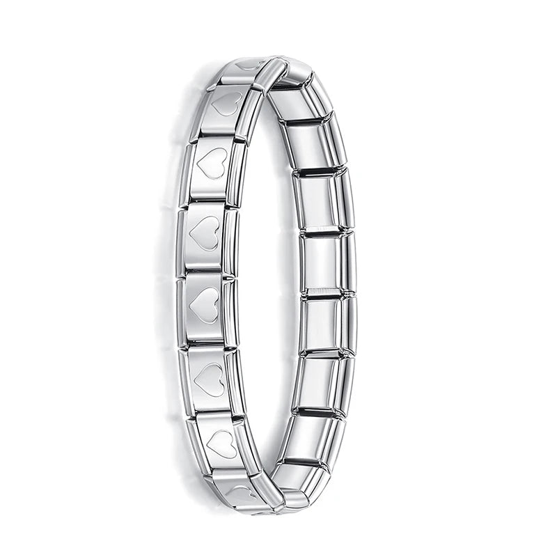 Hapiship Women's Italian Stainless Steel Charm Bracelet - Smarsty