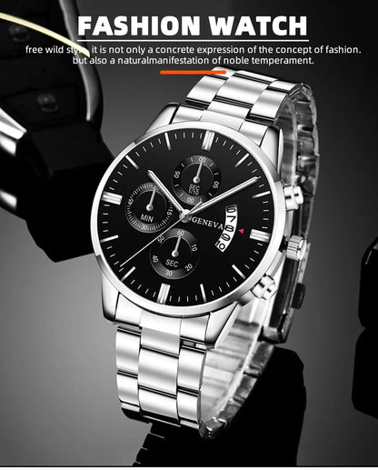 Luxury Quartz Business Watch for Men with Calendar Feature - Smarsty