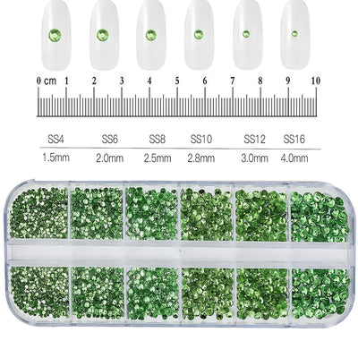 Mixed Nail Rhinestones with Shiny Clear Colors for Stunning Nail Art - Smarsty