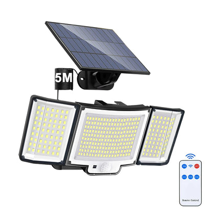 LED Solar Motion Sensor Outdoor Wall Lamp Waterproof - Smarsty