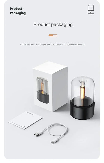 Candlelight Aromatherapy Humidifier for Home Office - Smarsty