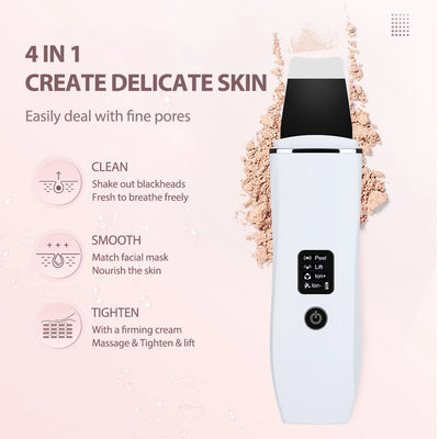 Ultrasonic Skin Scrubber for Deep Pore Cleaning - Smarsty