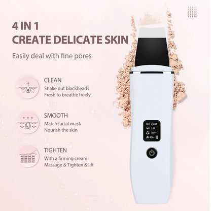 Ultrasonic Skin Scrubber for Deep Pore Cleaning - Smarsty
