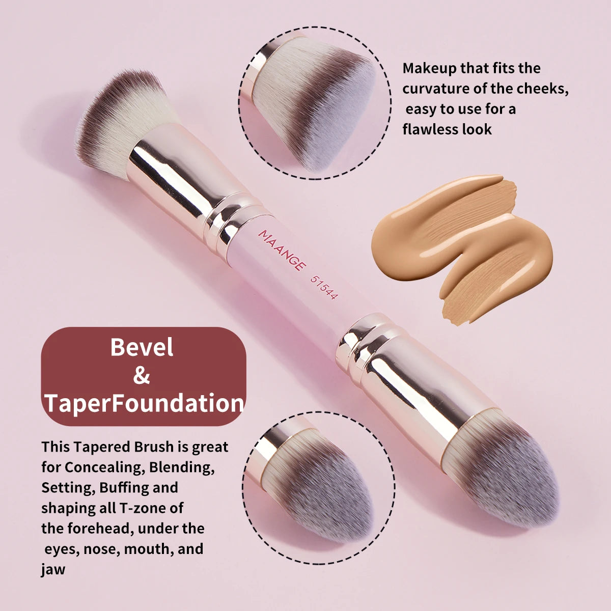 MAANGE 4 Piece Makeup Brush Set for Beginners - Smarsty