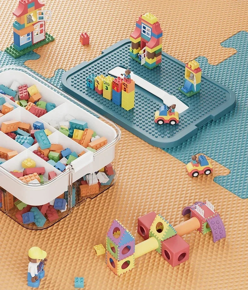 Plastic Lego Storage Box Children Jigsaw Puzzle Building Block Lego Container Classification Part Sort Box Kidroom Toy Organizer