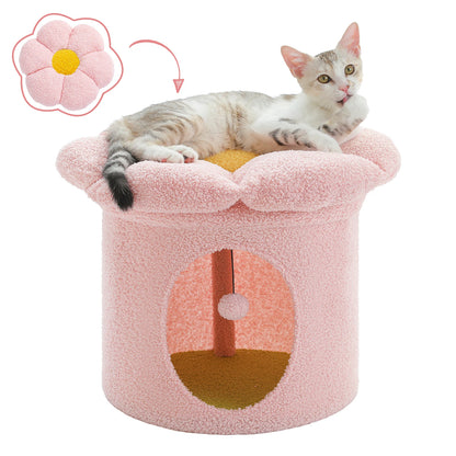 Large Cat House with Removable Flower Bed - Smarsty