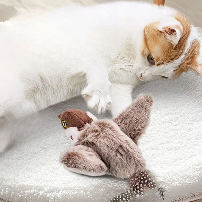 Touch Sensitive Rechargeable Chirping Bird Cat Toy - Smarsty