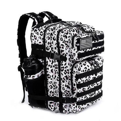 LHI 45L Tactical Backpack for Men and Women Large Athlete Gym Bag Outdoor Sports Hiking Survival Rucksack with Bottle Holder - Smarsty
