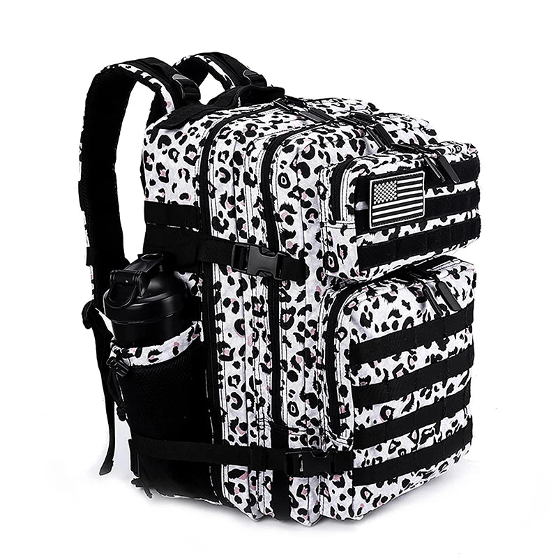 LHI 45L Tactical Backpack for Men and Women Large Athlete Gym Bag Outdoor Sports Hiking Survival Rucksack with Bottle Holder - Smarsty