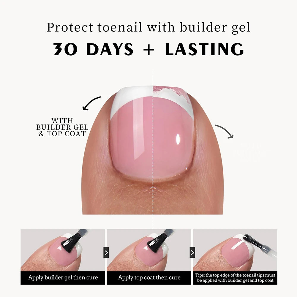 120 Pieces Pink Square Toe Nail Tips Full Cover Extensions - Smarsty