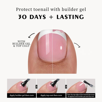 120 Pieces Pink Square Toe Nail Tips Full Cover Extensions - Smarsty