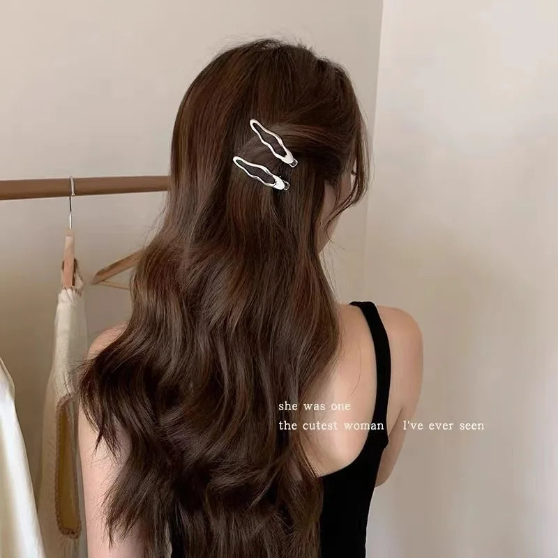 24 Pcs Y2K Silver Metal Hairpins for Fashionable Styling - Smarsty