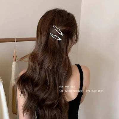 24 Pcs Silver Metal Hairpins for Fashionable Women - Smarsty