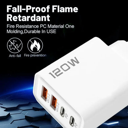 120W 4 Port USB C Charger With Fast Charging Powerhouse - Smarsty