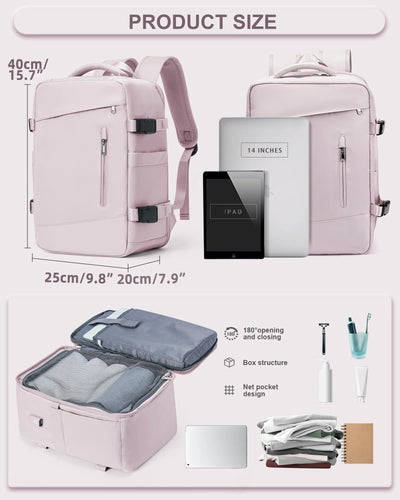 Women's Backpack Travel Suitcase Cabin Bag Aircraft Ryanair 40x20x25 Airplane Travel Bag Men Laotop Backpack Wizzair Carry On - Smarsty