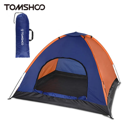 TOMSHOO 3-4 Persons Camping Tent Lightweight Outdoor Backpacking Tent with Rain Fly for Family Camping Hiking Beach Fishing Tent by Smarsty