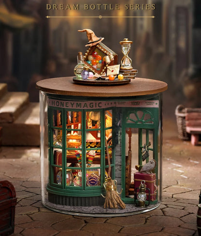 Mini DIY kit for doll house making and assembling room models toys home and bedroom decorations with furniture wooden crafts by Smarsty