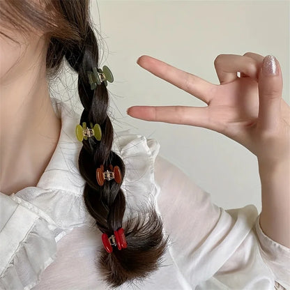 Mini Acetate Hair Claws Set Secure Cute Elegant Clips - Smarsty