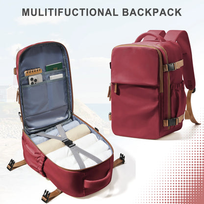Cabin Airplane Travel Backpack 40x30x20, Hand Luggage Cabin Backpack Wizzair 40x30x20 Carry-Ons Men Women 15.6 inch Laptop Bags - Smarsty