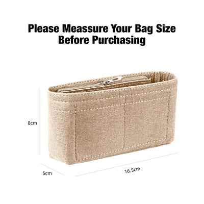 Felt Insert Bag Organizer Bag In Bag For Handbag Purse Organizer for Longchamp Mini Shoulder Bag - Smarsty