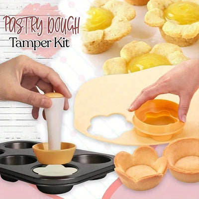 Flower Shaped Pastry Dough Tamper Set for Baking - Smarsty