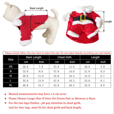 Christmas Pet Costumes Cute Kitten Santa Claus Clothes For Small Medium Dogs Cats Holiday Party Dress Up Apparel Sphynx Outfits - Smarsty