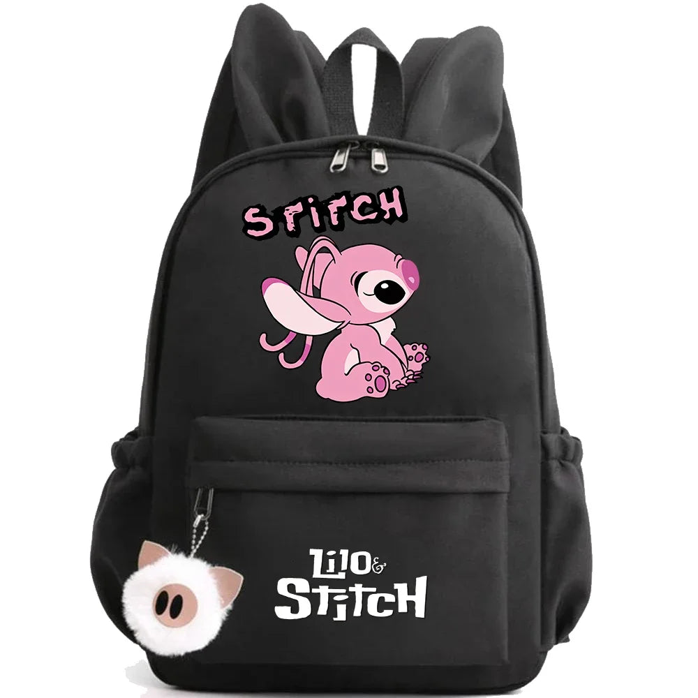 HOT Disney Lilo Stitch Backpack for Girl Boy Student Teenager Children Rucksack Women Casual School Bags Kids Birthday Gift Toy - Smarsty