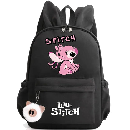 HOT Disney Lilo Stitch Backpack for Girl Boy Student Teenager Children Rucksack Women Casual School Bags Kids Birthday Gift Toy - Smarsty