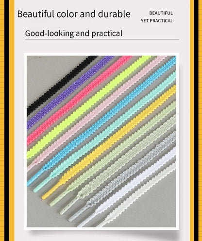 1Pair Shoe Laces New Casual Sneakers tennis Flat Shoelaces Fashion Rope Shoelace for Shoes 120/140/160CM Shoes Accessories - Smarsty