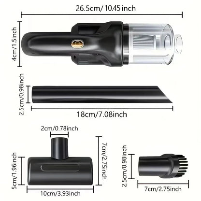 Wireless Car Vacuum Cleaner Wet Dry Dual Use Handheld - Smarsty